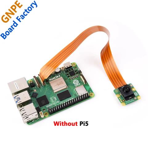 Официальная оригинальная камера Raspberry Pi AI, 12 МП, IMX500, интеллектуальный визуальный датчик, бортовой RP2040