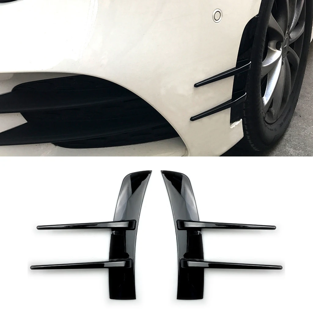 

Car Front bumper spoiler side wing wind knife For Mercedes-Benz A180 A200 A220 W177 Car Styling