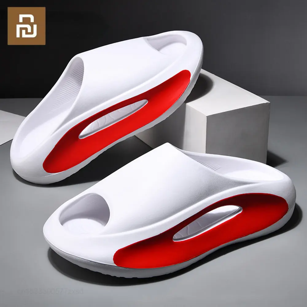 

Youpin New Summer Sneaker Slippers For Women Men Thick Bottom Platform Slides Soft EVA Hollow Unisex Sports Sandals Beach Shoes