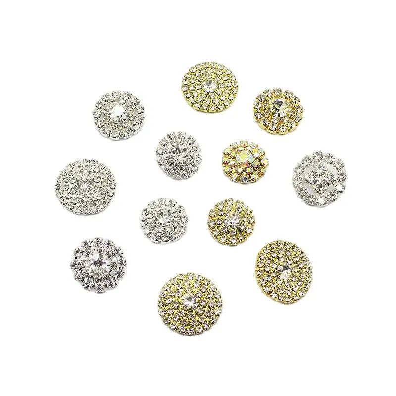 

Wholesale 10Pcs Mix Size Needlework Sewing Rhinestone Buttons, Clothing Sewing Embellishment Accessories DIY Scrapbook Crafts