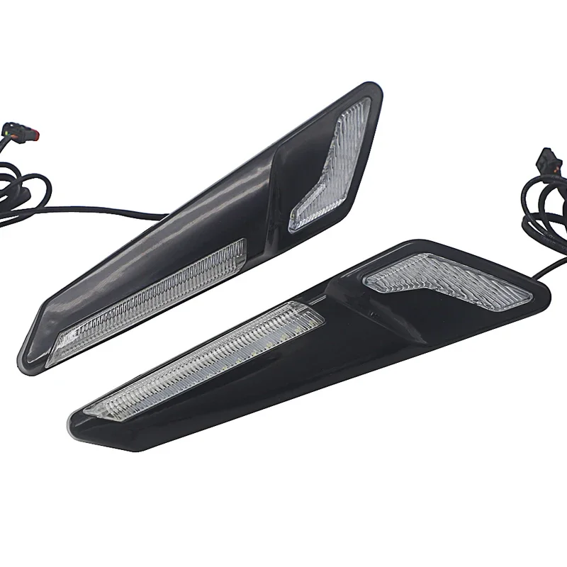 Krom миллиард motosiklet/3 fren çatal monte NAV Honda için светодиодная Desen Fag Alın kanat GL 1800 GL1800 2018-UP 2019 2020