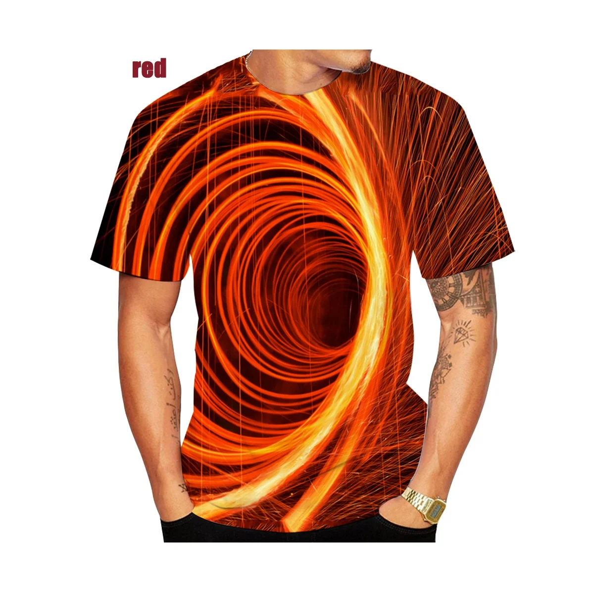 

2022 New Fashion 3D Printing T Shirt Vertigo Hypnotic Funny tshirt Unisex illusion art Cool Street Tops size XS-5XL