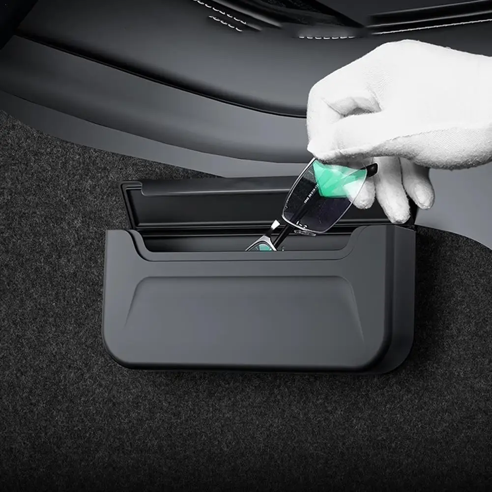 

For Tesla Model 3/Model Y Car Seat Organizer Box Silicone Car Storage Box For Glasses Phone Wallet Keys Storing Car Accessories