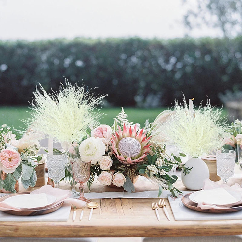 

Artificial Flower Branch Bouquet Wedding Party Table Arrangement Fake Plant Home Garden DIY Vase Decoration