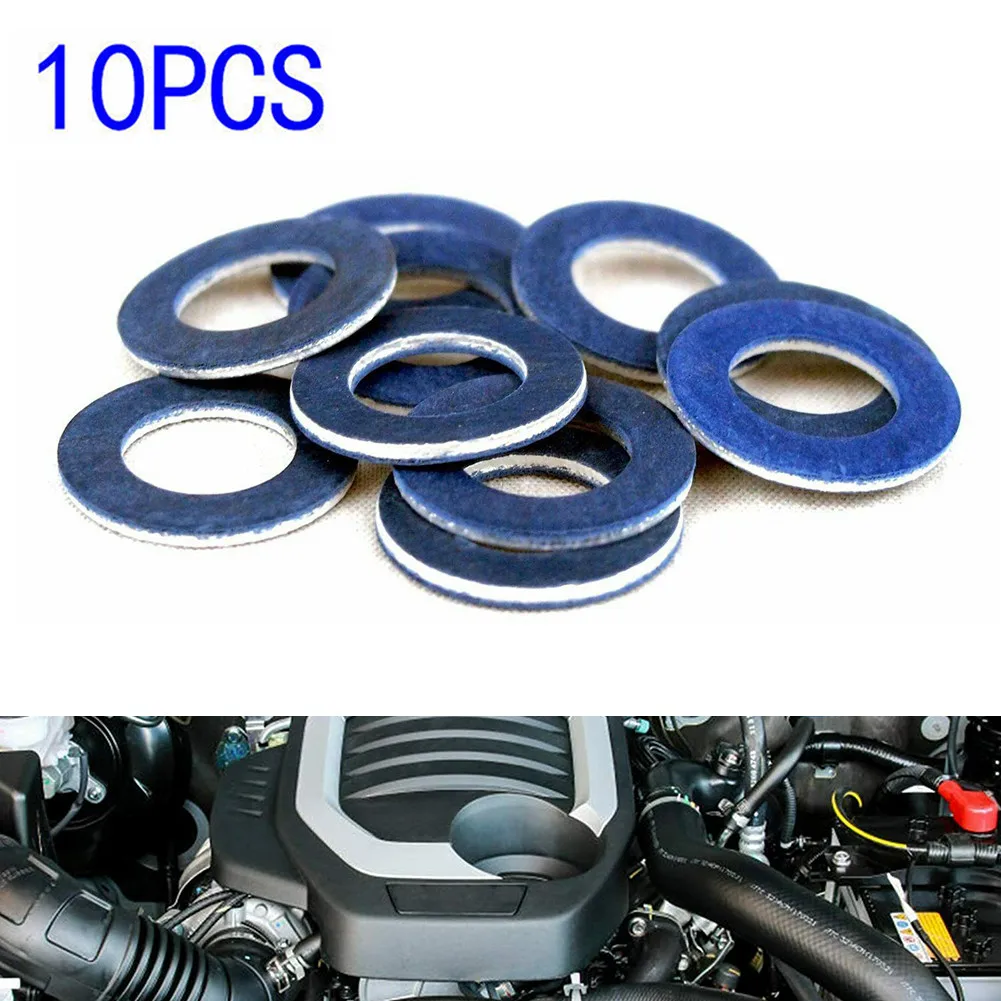 

10pcs Engine Oil Drain Plug Seal Washer Gasket Rings 90430-12031 For Toyota Parus Tundra Auto Part Replacement