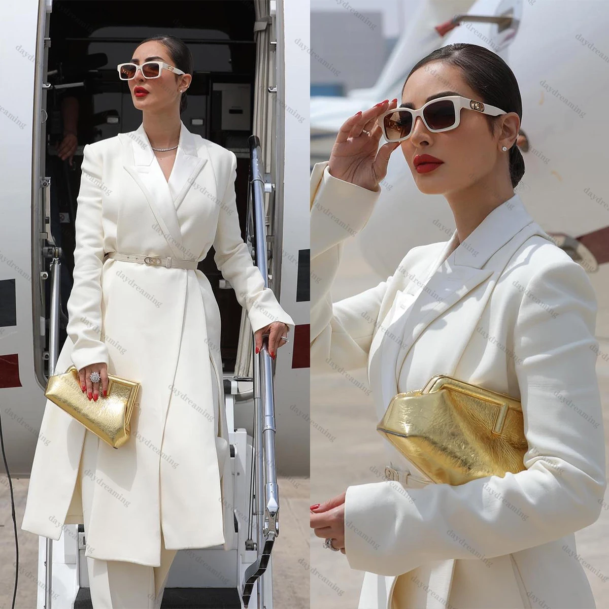 

Дизайнерское длинное пальто, женские брюки из 2 предметов, куртка, простой винтажный блейзер с заостренным лацканом, брюки с широкими штанинами, повседневные силовые платья