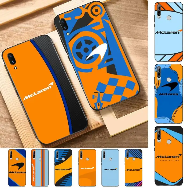 

Carbon Fiber Mclaren Phone Case for Huawei Y 6 9 7 5 8s prime 2019 2018 enjoy 7 plus
