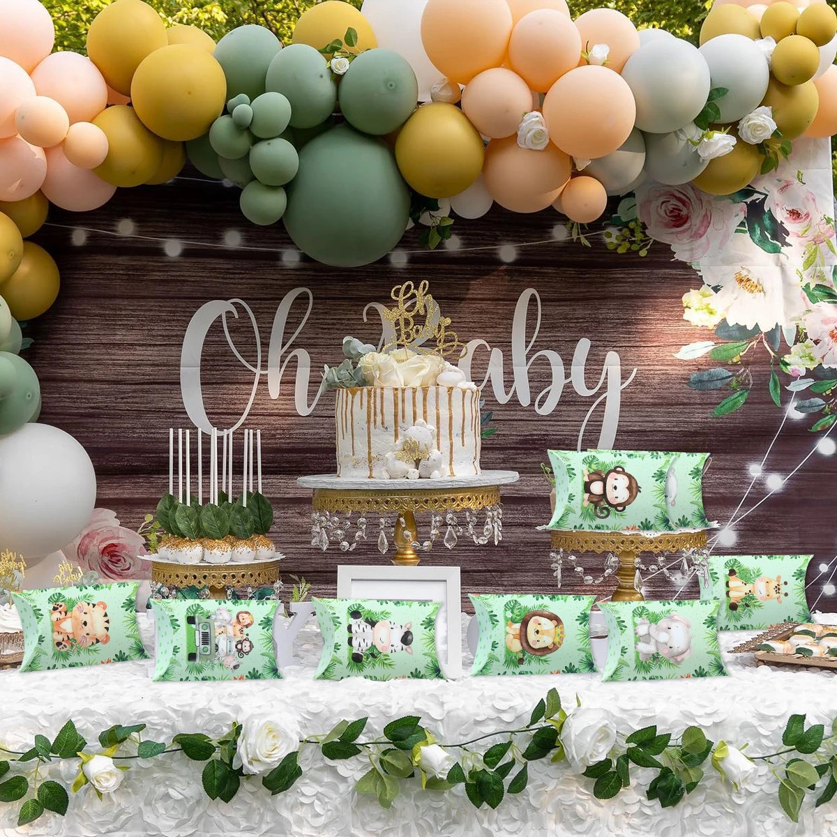 8 шт. детская упаковочная коробка Джунгли