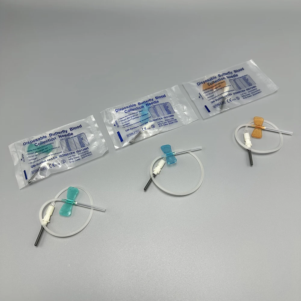 50 шт./лот, одноразовая игла для сбора крови-бабочки, игла для сбора ...