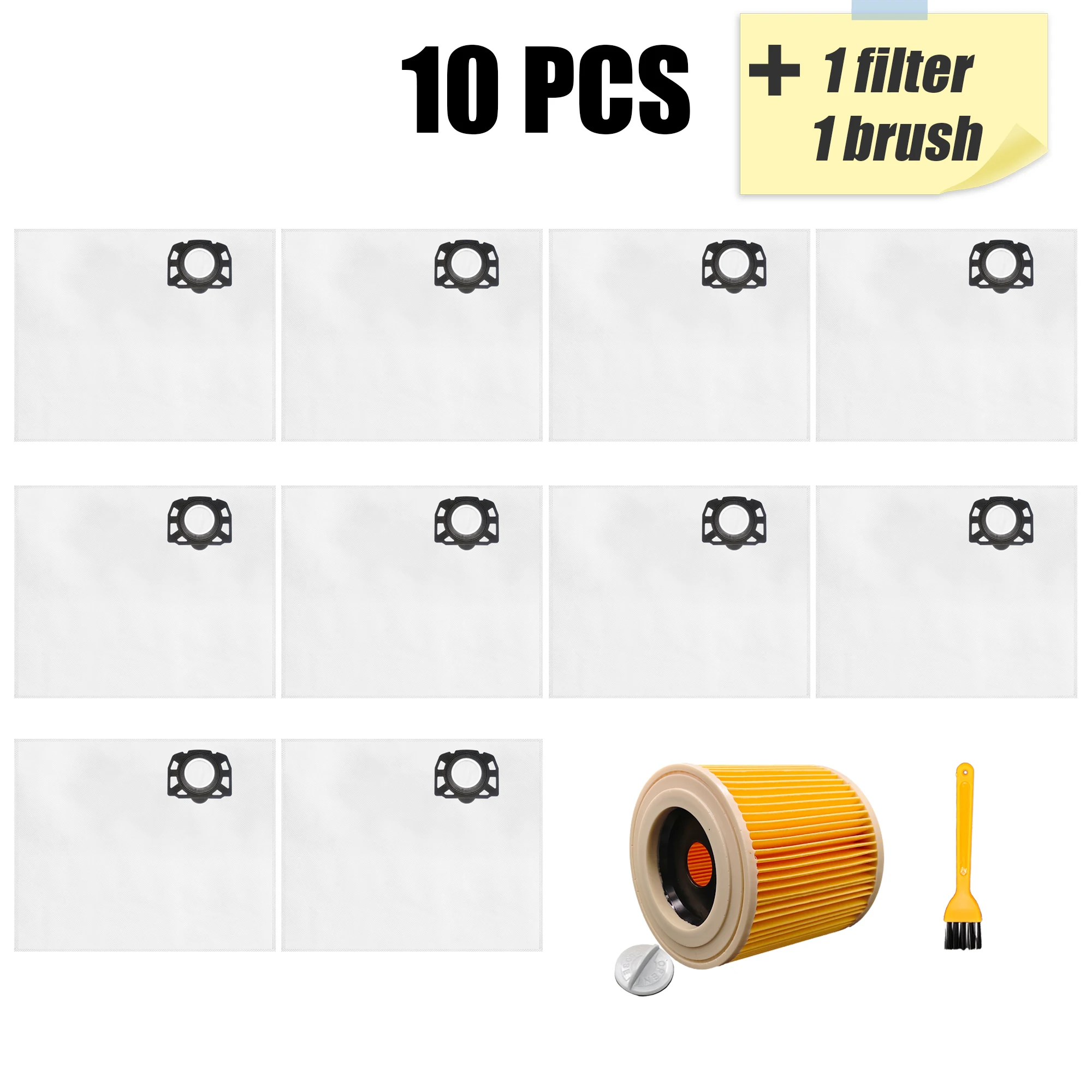 

Набор мешков для пылесоса Karcher KFI 357 I WD 2 Plus WD 2 Plus V-12/4/18/C, WD 3
