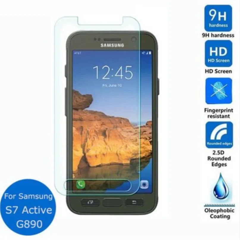 

for samsung galaxy s7 active tempered glass original 9h protective film explosion-proof screen protector for g891 cover guard