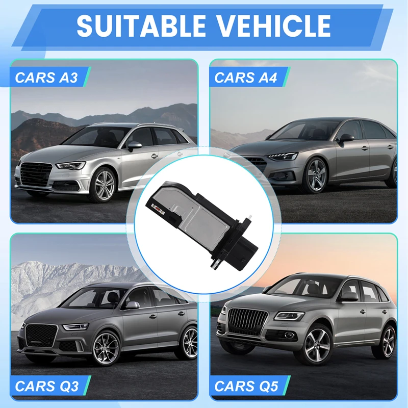 AU04 -Car MAF Mass Air Flow Sensor 06J906461D AFH60-37 For A3 A4 A5 A6 Q3 Q5 Quattro VW Intake Meter