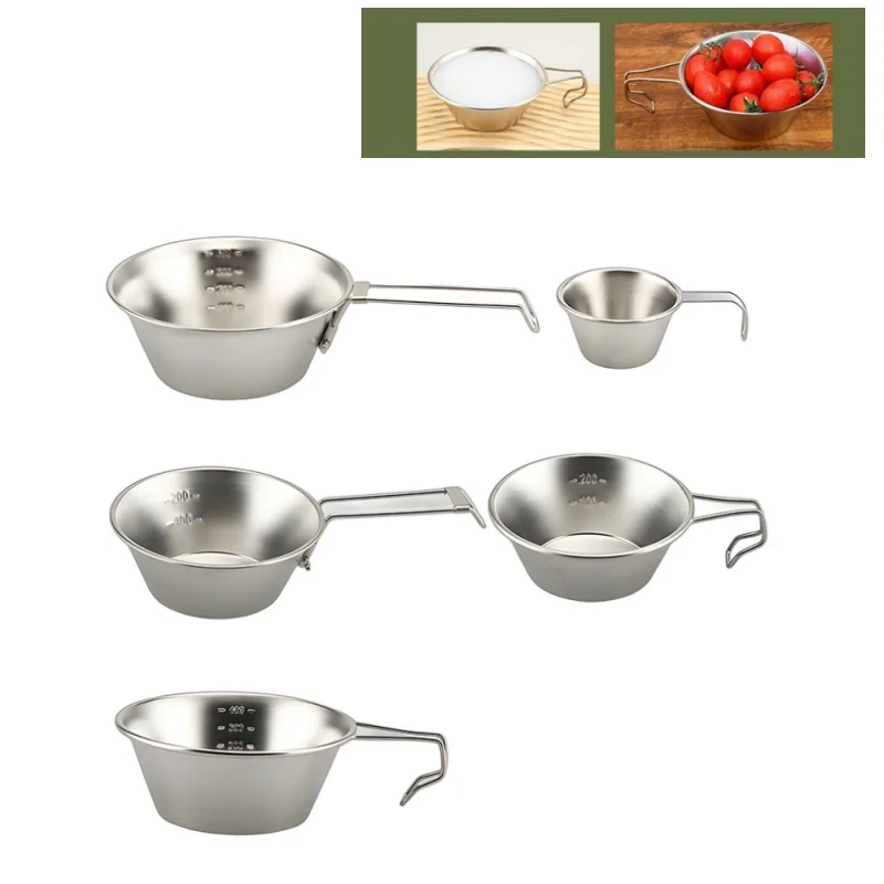 1 Шт. Чашка Из Нержавеющей Стали 304 30/200/400 Мл Штабелируемая Подвесная Миска Для