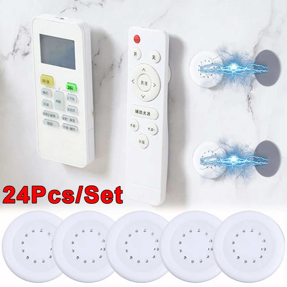

Anti-lost Remote Hooks Fridge Strong Magnetic Sticker Key Control Magnet Holder Home Hooks Hook Mount For 2/24pcs Wall Organizer