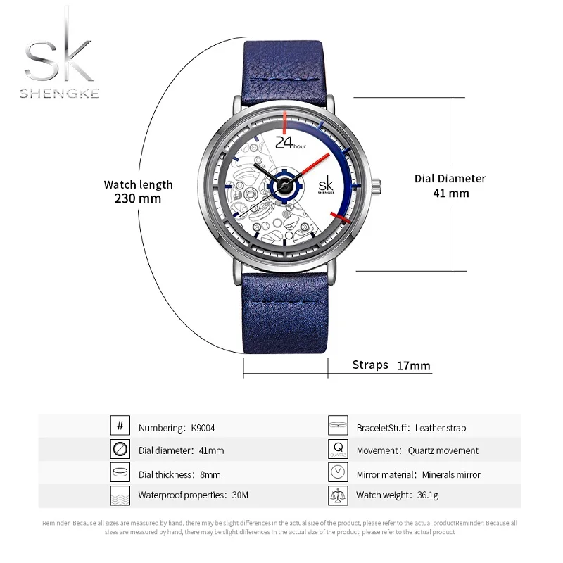 Shengke Women Watches Leather Fashion Quartz Ladies Wrist Watch Clock Bayan Kol Saati Relogio Feminino Reloj Mujer enlarge