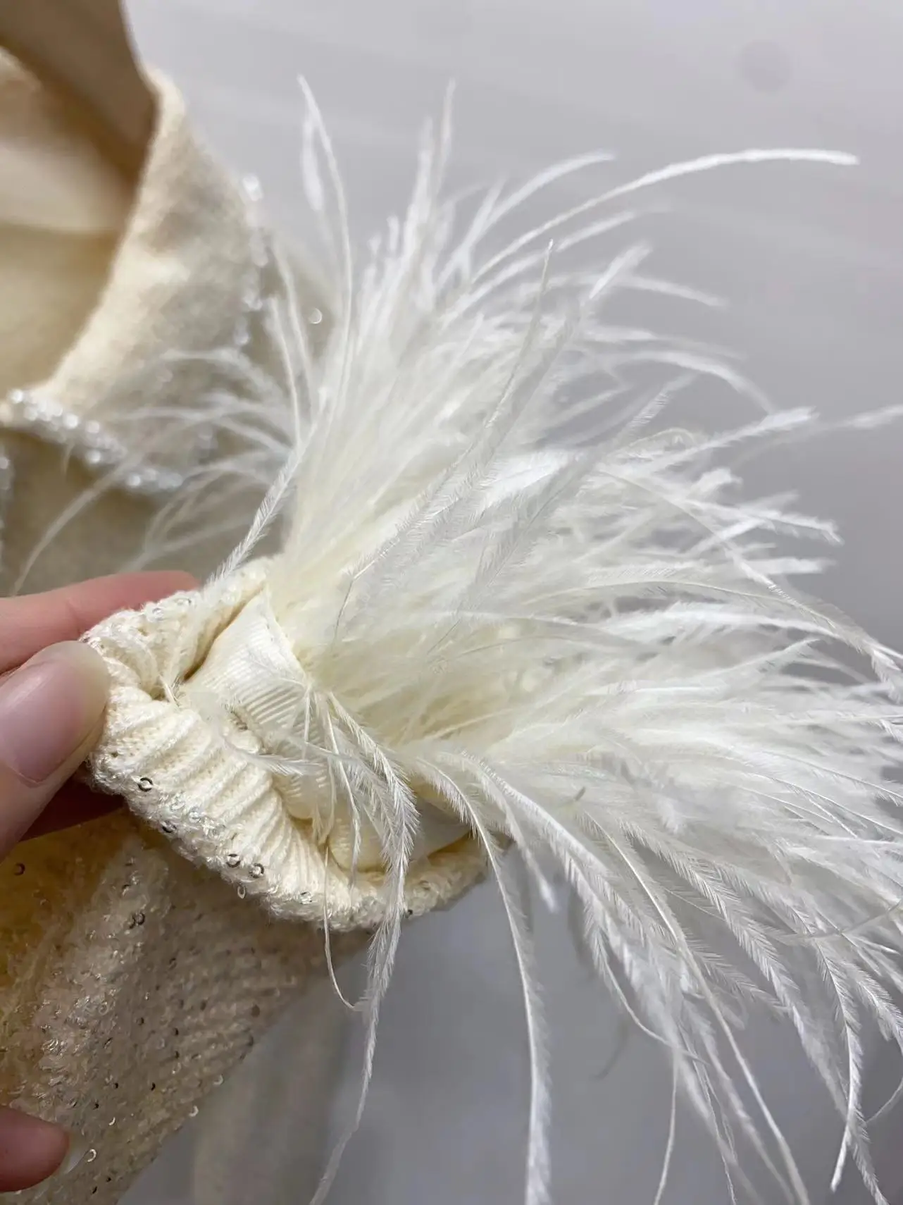 Женский твидовый кардиган с блестками однобортный милый свитер длинными