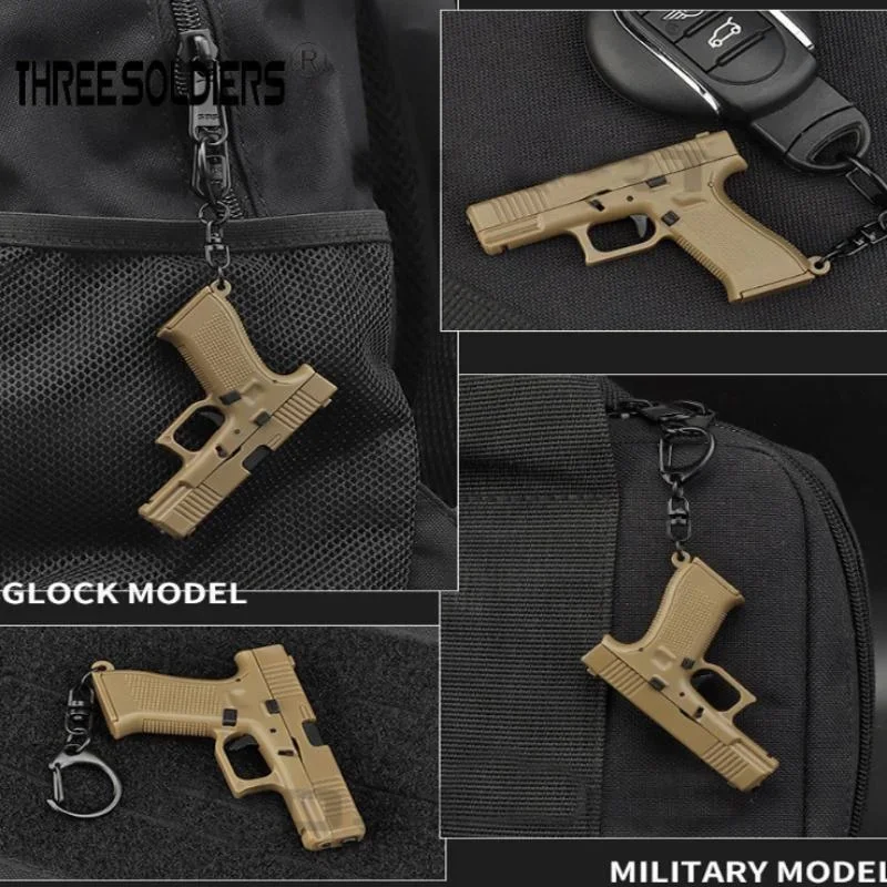 Тактический мужской брелок в форме пистолета мини-портативные украшения съемный