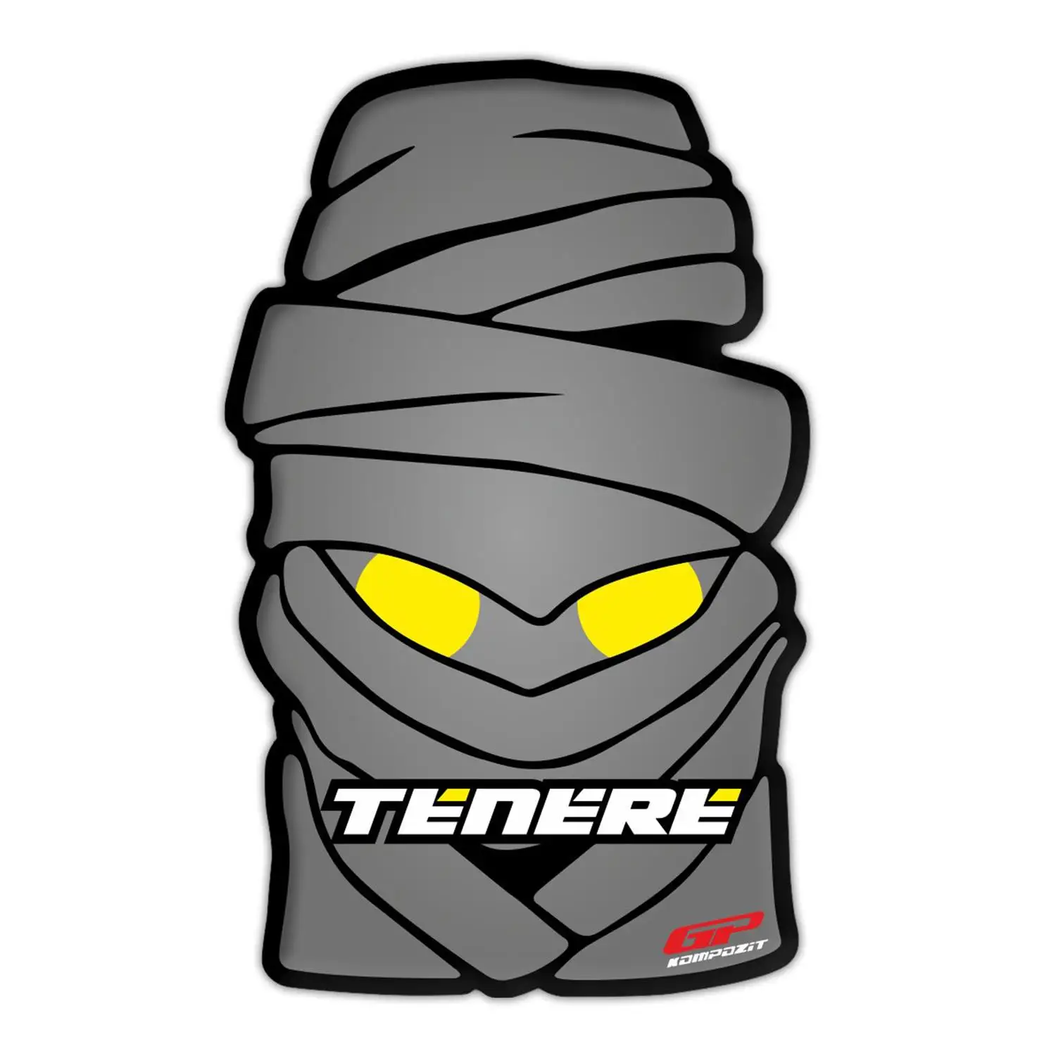 

GP composite for Tenere 700/-Compatible Tank Pad Gray-Yellow