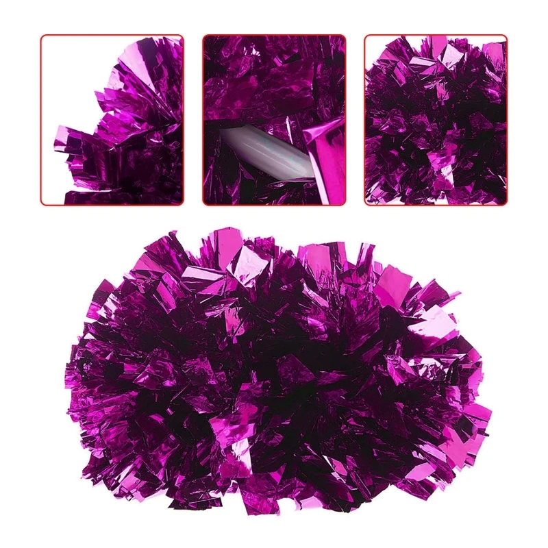 Более пушистые помпоны для черлидинга пластиковые ручные с кольцами