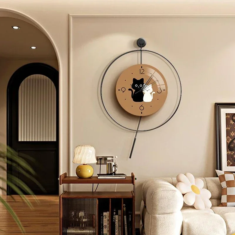 Роскошные эстетические настенные часы художественная роспись корейские