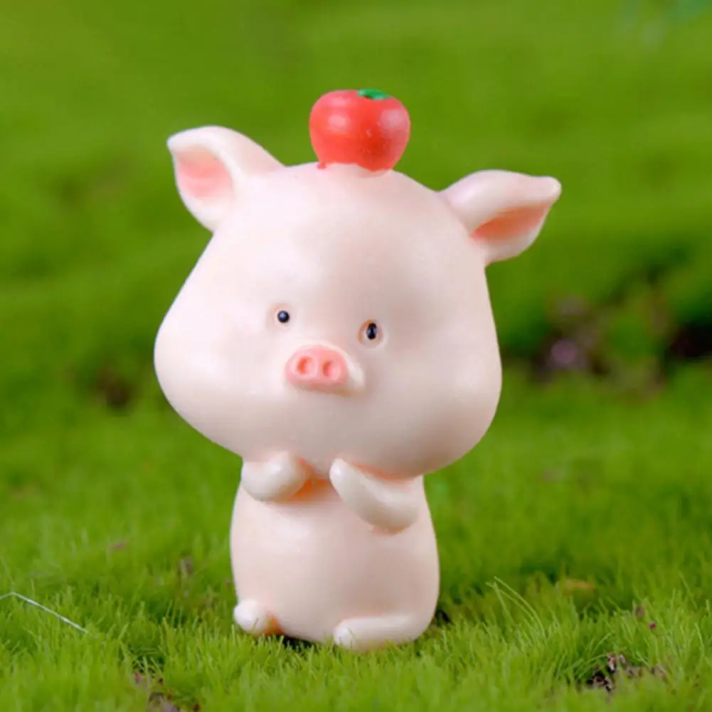 

Pig Sculpture Modern Sturdy Compact Lovely Resin Animal Pig Statue Kids Toy Pig Figurine Pig Statue