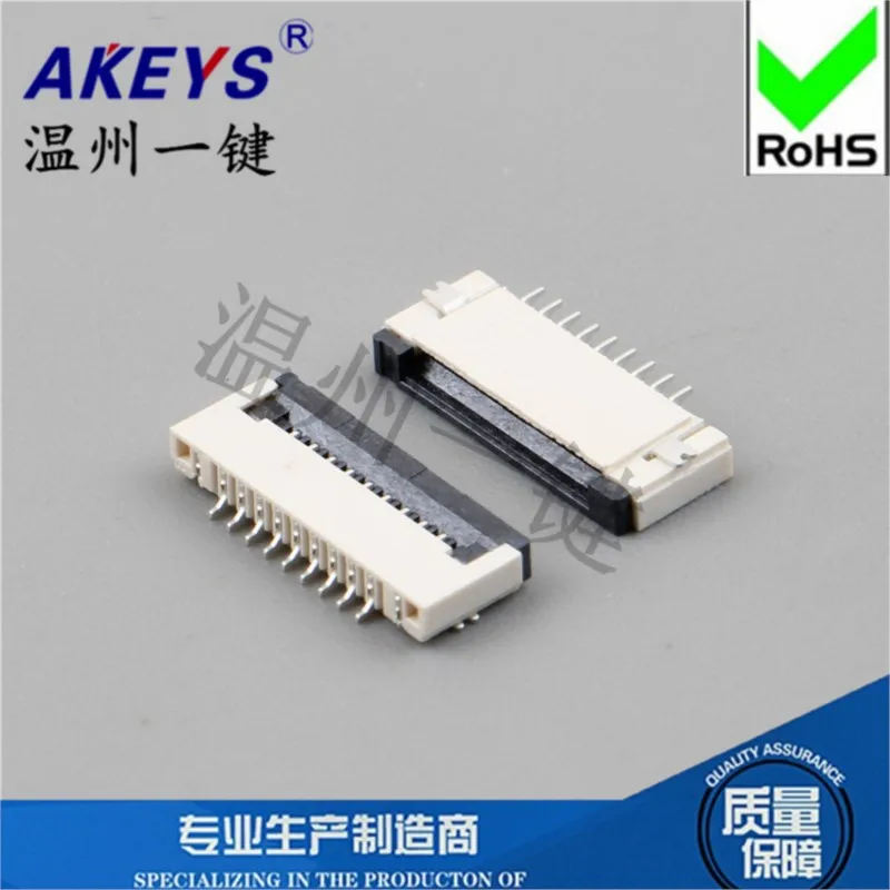 

10pcs FFC/FPC flat cable accessories Spacing 1.0MM Clamshell bottom connection Flexible flat cable socket 9PF
