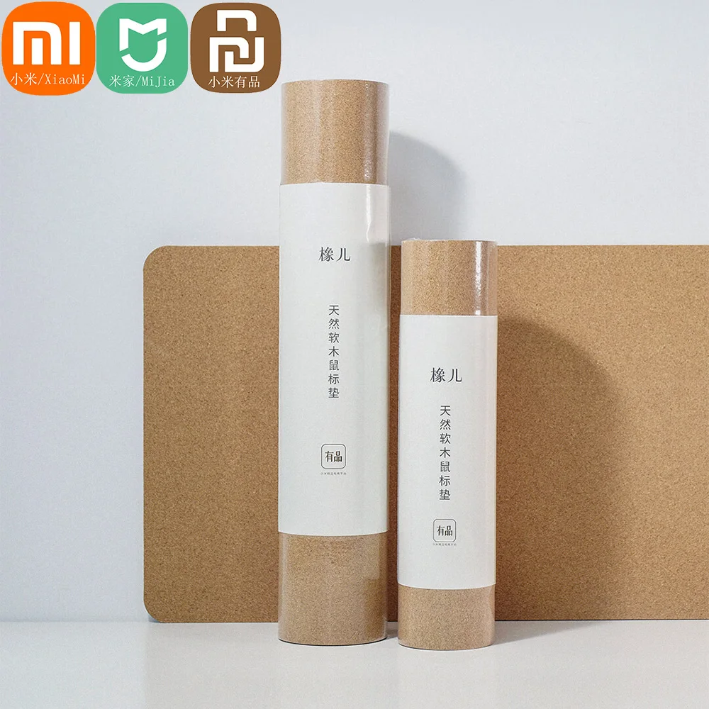 Xiaomi-alfombrilla de ratón de corcho natural, Original, de madera de roble, impermeable, antideslizante, antiincrustante, grande, para juegos de ordenador, escritorio y oficina