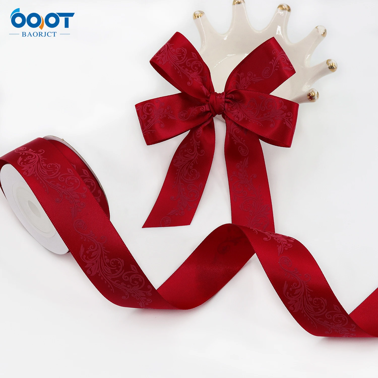 Однотонные цветные ленты с принтом материалы для украшения свадебной вечеринки