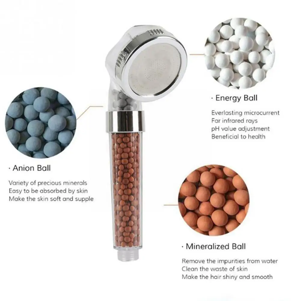 

Shower Filter Stones Universal Replacement Beads Ceramic Anion Energy Negative Balls Ions Mineral Purification Water Q7o1