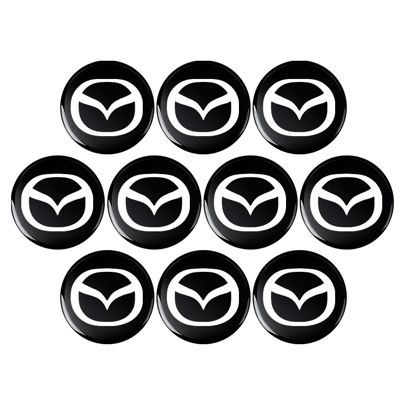 

11 мм наклейки на удаленный ключ автомобиля, эмблема, логотип, автонаклейки, аксессуары для Mazda Axela Demio Atenza CX5 CX3 CX7 CX30 CX60 CX9 2 MS 323