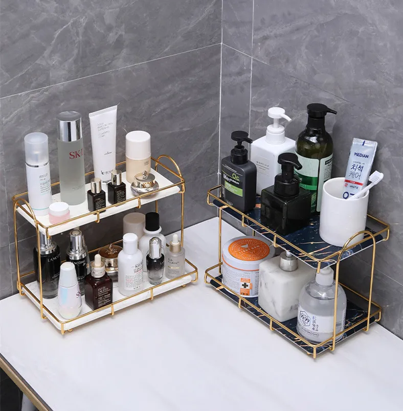 Железная стойка для хранения в скандинавском стиле органайзер косметики полка