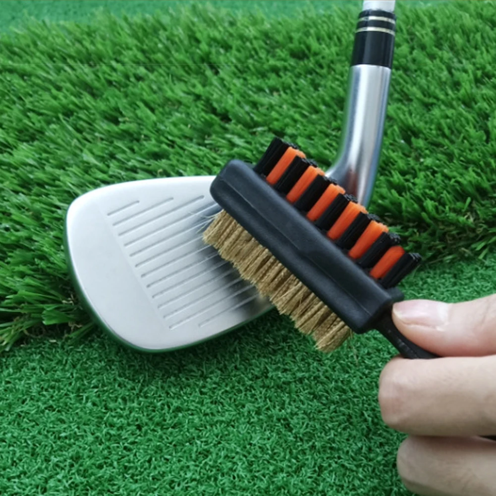 

Portable Golf Club Cleaner Lightweight Dual Sided Golf Putter Groove Brush Hanging Cleaning Hand Tool Kit Hanging Accessories