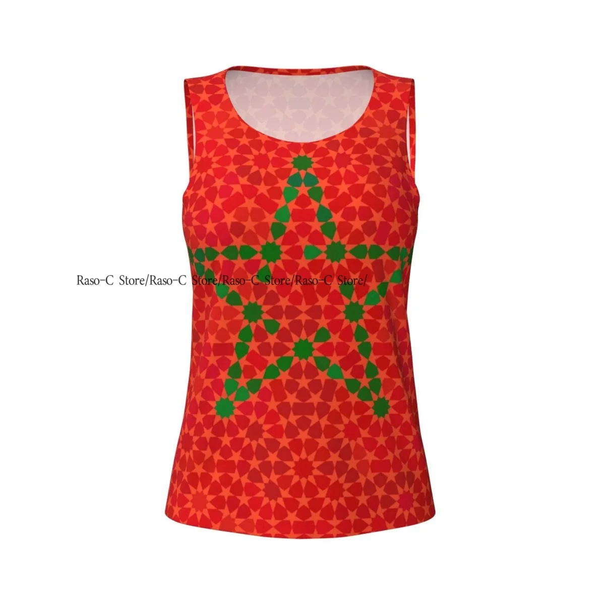 Женский повседневный спортивный жилет для йоги с флагом Марокко и традиционной