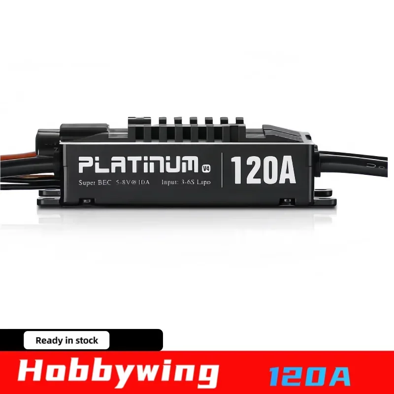 Фото Hobbywing Platinum 120A V4 Вертолет Бесщеточный ESC 3-6S Lipo BEC Пустая форма для радиоуправляемого дрона самолета №2