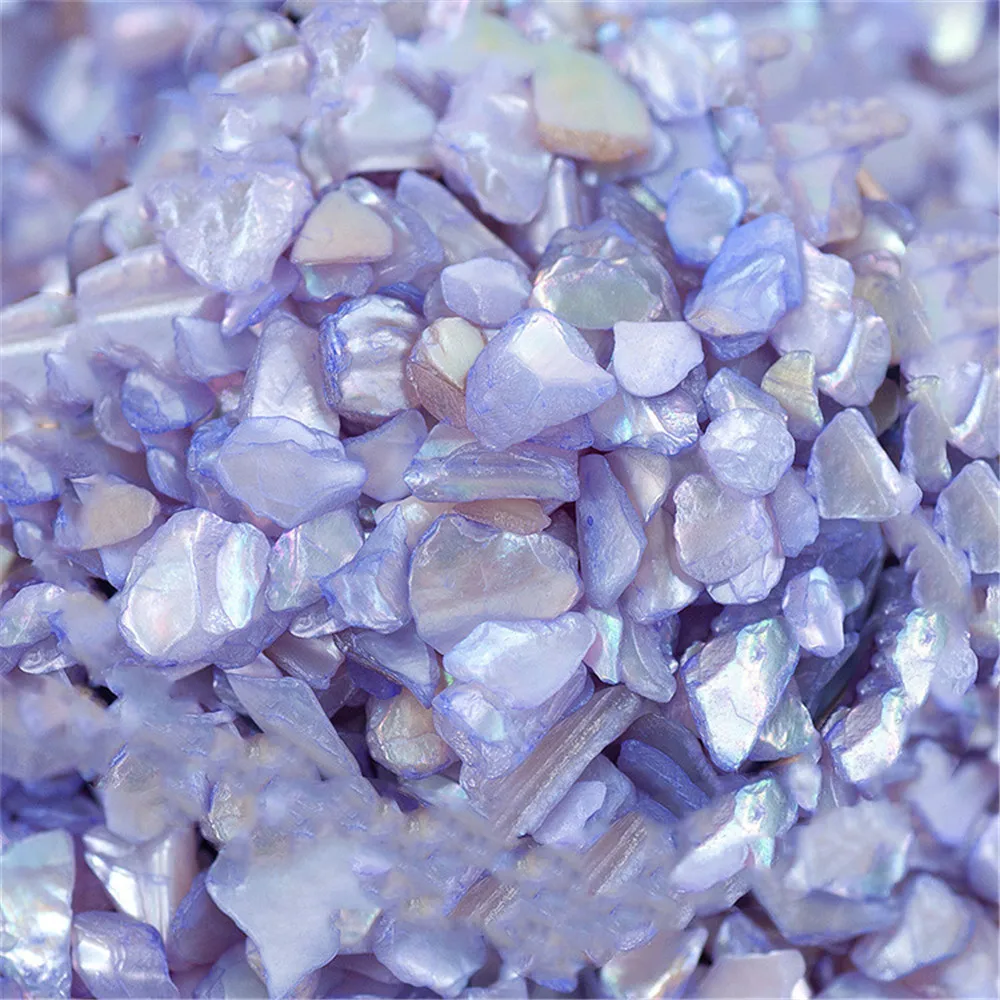 

100ML/Box 3D Colorful Natural Seashells Irregular Gradient Fragments Rhinestone For DIY Nail Art Decoration/Resin Mold Filler