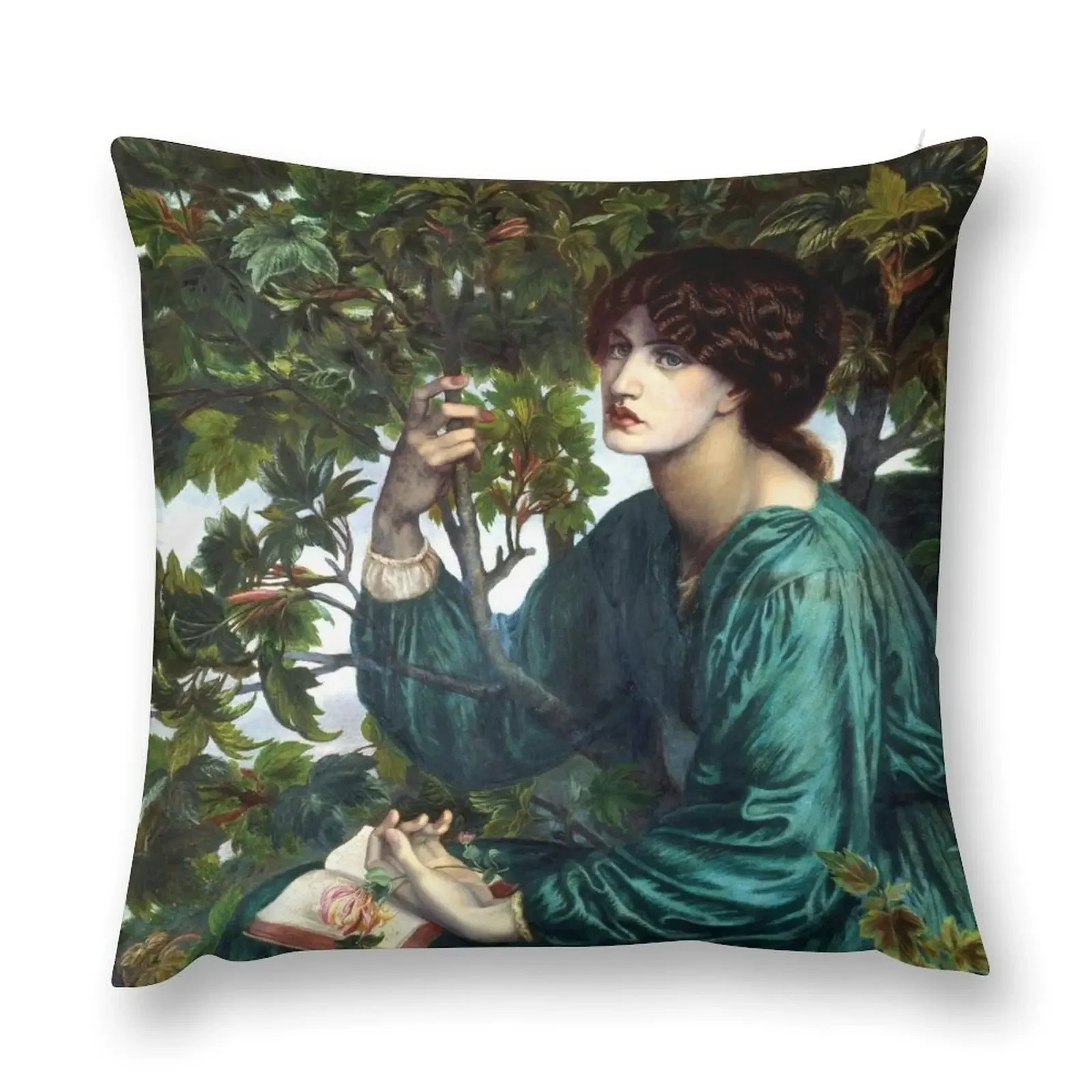 The Day Dream - Dante Gabriel Rossetti Декоративная подушка Рождественская наволочка Наволочка