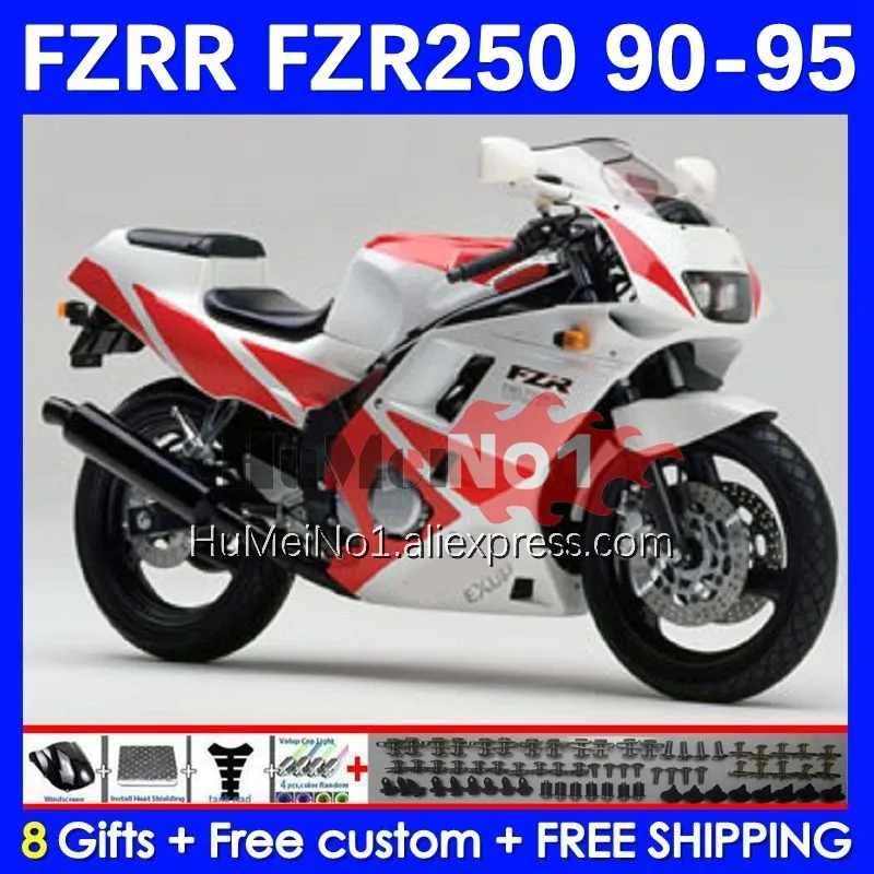 

FZR250RR For YAMAHA FZR250 FZRR FZR 250 R RR 250R 147No.38 FZR-250 90 91 92 93 FZR250R 1990 1991 992 1993 Fairings white stock