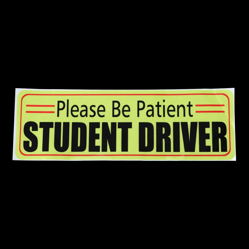 Светоотражающая Магнитная Автомобильная Наклейка Для Водителей И Студентов