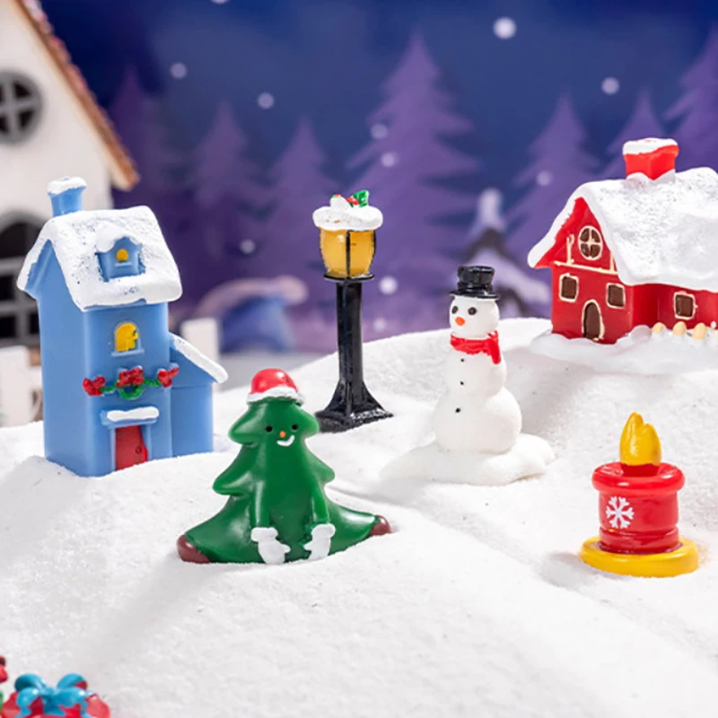 1 шт. мини-мультяшный Рождественский снеговик уличные фонари Рождественская елка