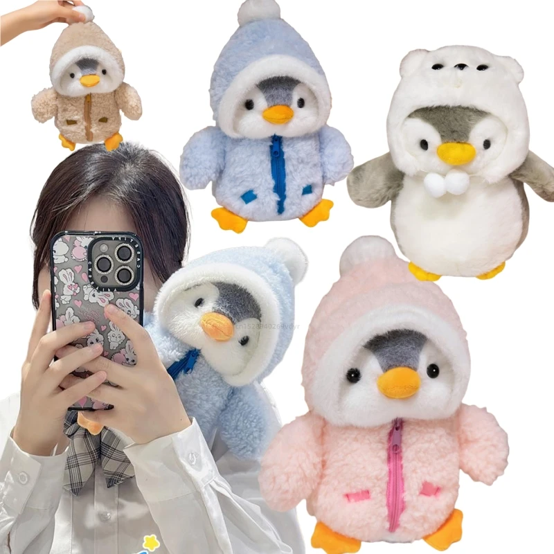 Мягкие плюшевые куклы-трансформеры в виде пингвина забавная мультяшная подушка