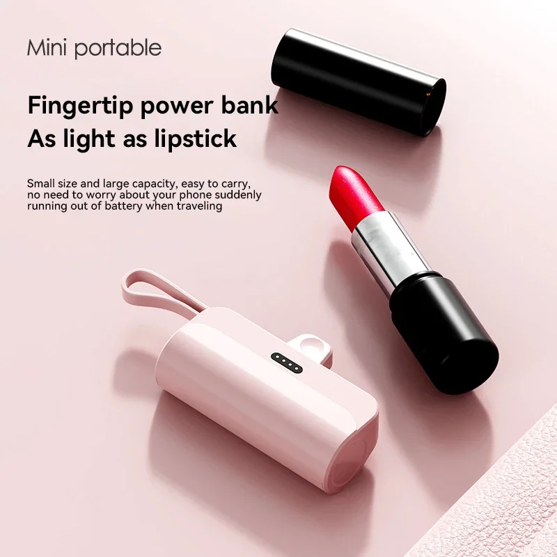 Фото VIVO 500000 мАч Mini Power Bank Портативный внешний внешний аккумулятор большой емкости с быстрой зарядкой Встроенные кабели для iPhone Samsung №2