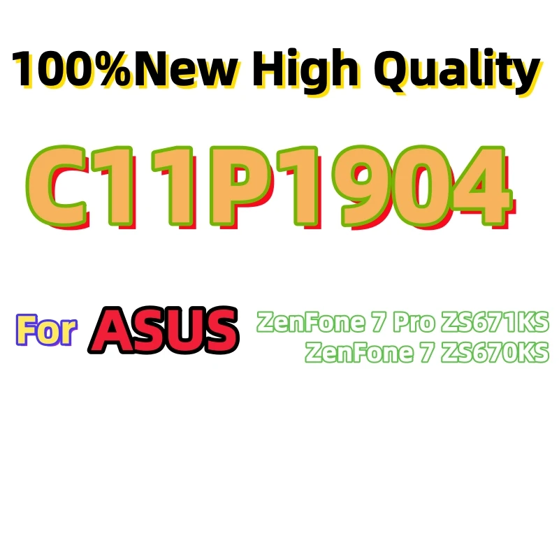 Фото 100% новый высококачественный аккумулятор C11P1904 для ASUS ZenFone7Pro ZS671KS ZenFone7 ZS670KS, сменные аккумуляторы для телефонов + инструменты №1
