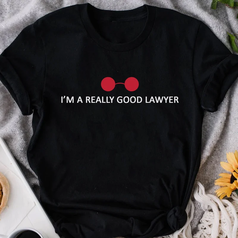 

I'm A Really Good Lawyer T-shirts Women Summer 2022 Matt Murdock Daredevil Graphic T Shirts Vintage Short Sleeve Tee Shirt