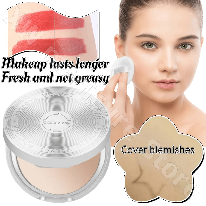 sterujący puder do twarzy sypki kontrolujący wydzielanie sebum korektor niewymagający makijaż wodoodporny odporny na pot nieprzywierający