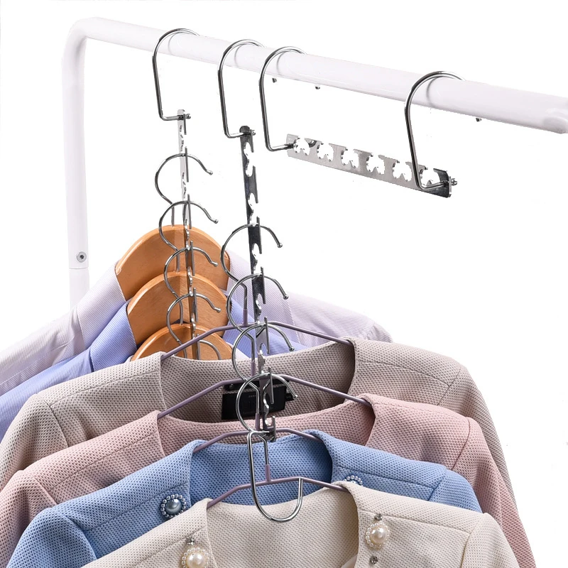 

Multifunctional Magic Hanger Metal Closet Clothes Organizer Space Saving Multi Cascading Storage Hangers Holder For Organization