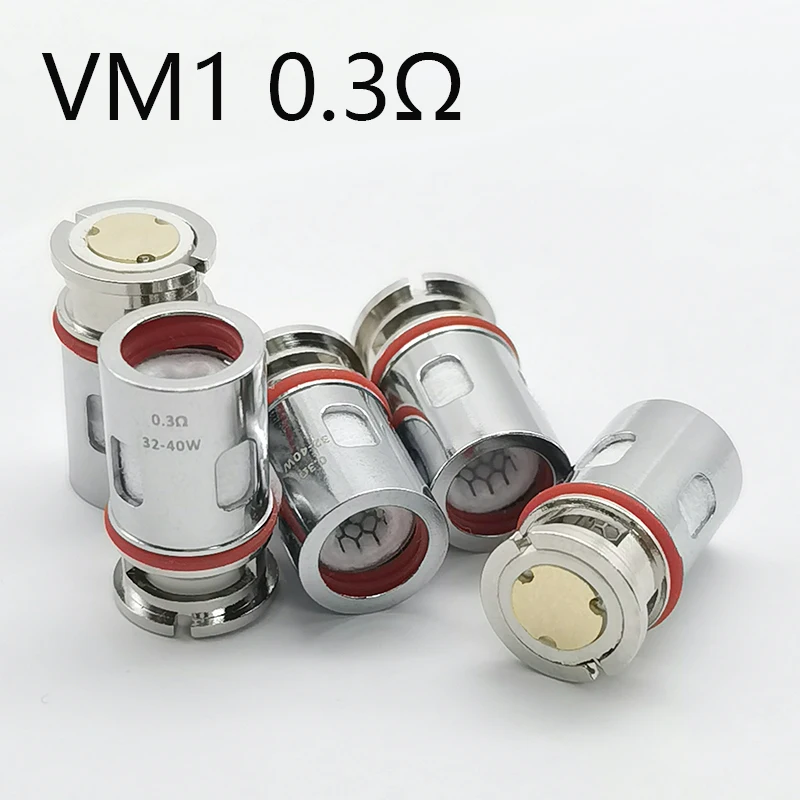 5 шт. сменная катушка VM1 0.3ohm для VOOPOO VINCI R / X DRAG S NAVI PNP 22 Pod Kit |