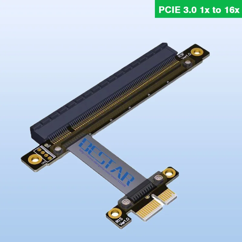 Ленточный удлинитель Gen3.0 Angle PCIe 3,0 8G/bps от 1x до 16x, 10 см, 20 см, 30 см, 60 см, 1 фут, 2 фута, 3 фута, pcie, pci express, 1X 16X, Райзер