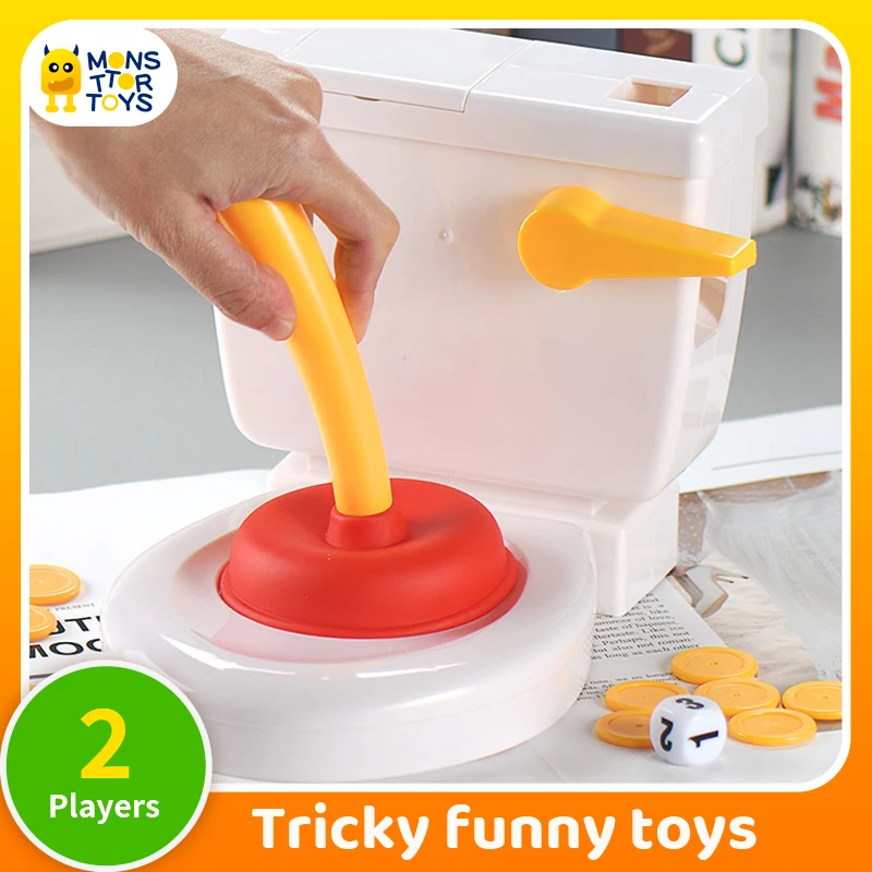 Новинка детские игрушки-розыгрыши присоска для туалета игра Crazy Flush
