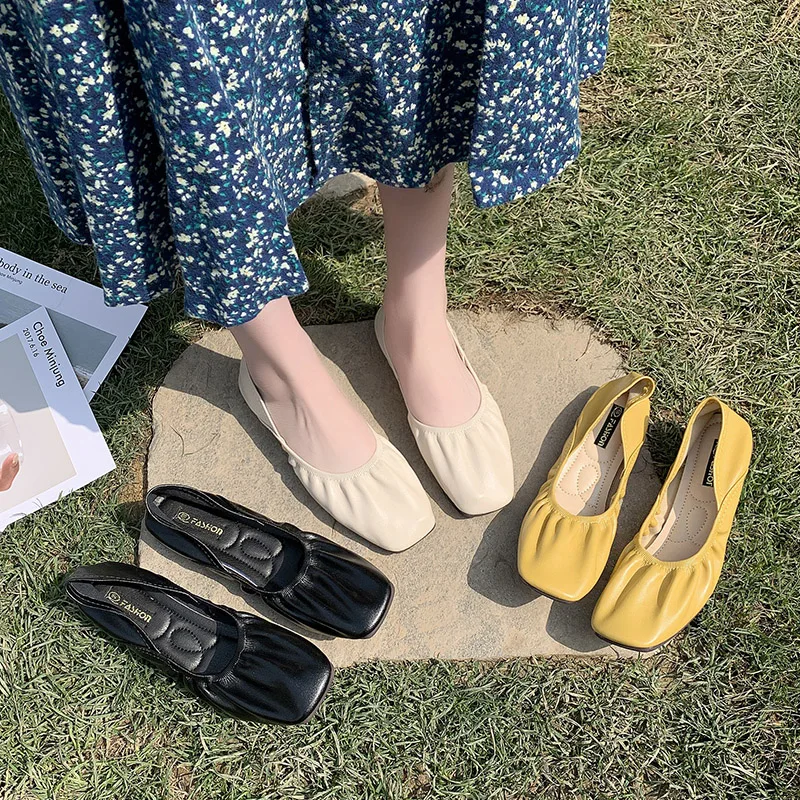 

Summer Shoes Ladies Female Footwear Round Toe Shallow Mouth Women's Moccasins Casual Sneaker Soft All-Match 2022 Dress New Comfo