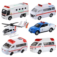 genuine tomy duomei simulation alloy car model male childrens toy ambulance rescue car honda mitsubishi nissan car